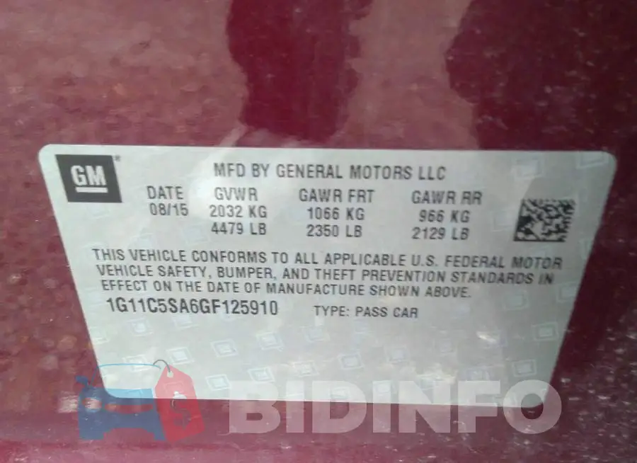 1G11C5SA6GF125910 Photo# 9
