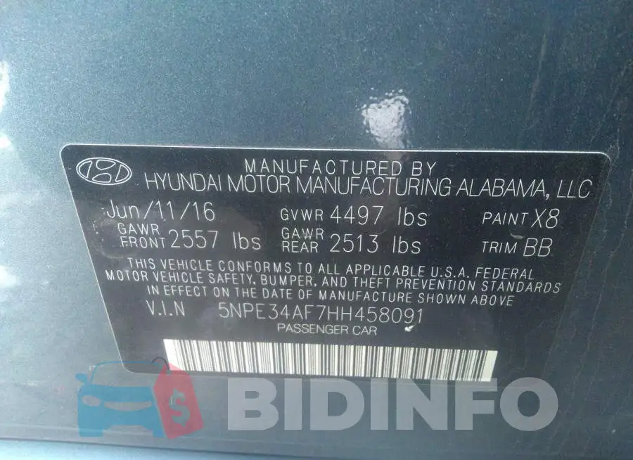 5NPE34AF7HH458091 Photo# 9