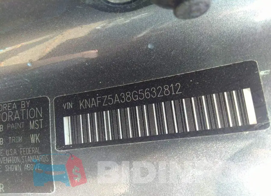 KNAFZ5A38G5632812 Photo# 9