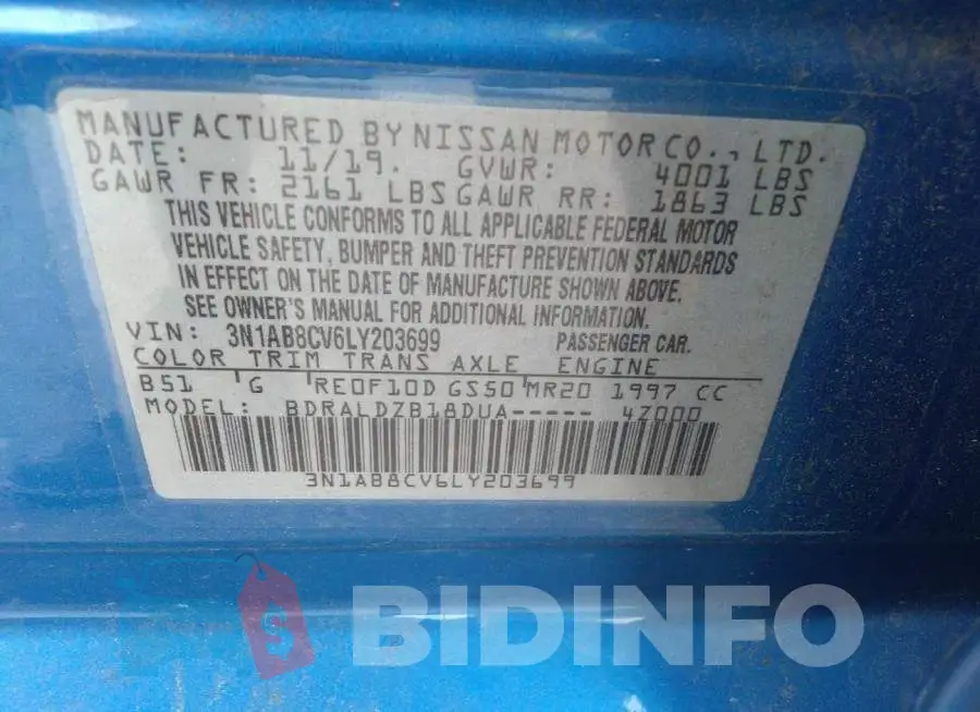 3N1AB8CV6LY203699 Photo# 9