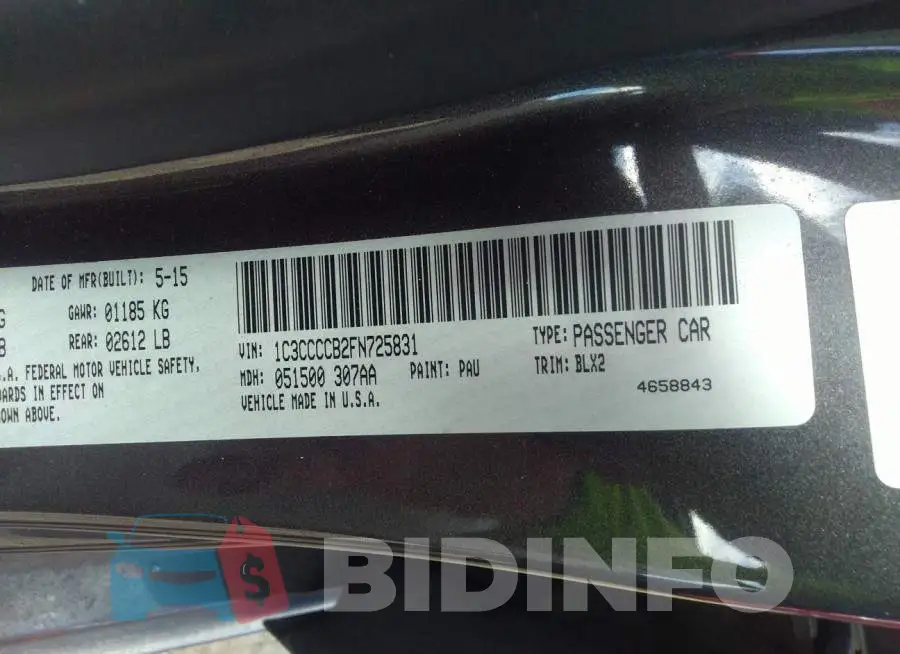 1C3CCCCB2FN725831 Photo# 9