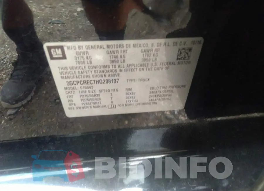 3GCPCREC7HG208137 Photo# 8