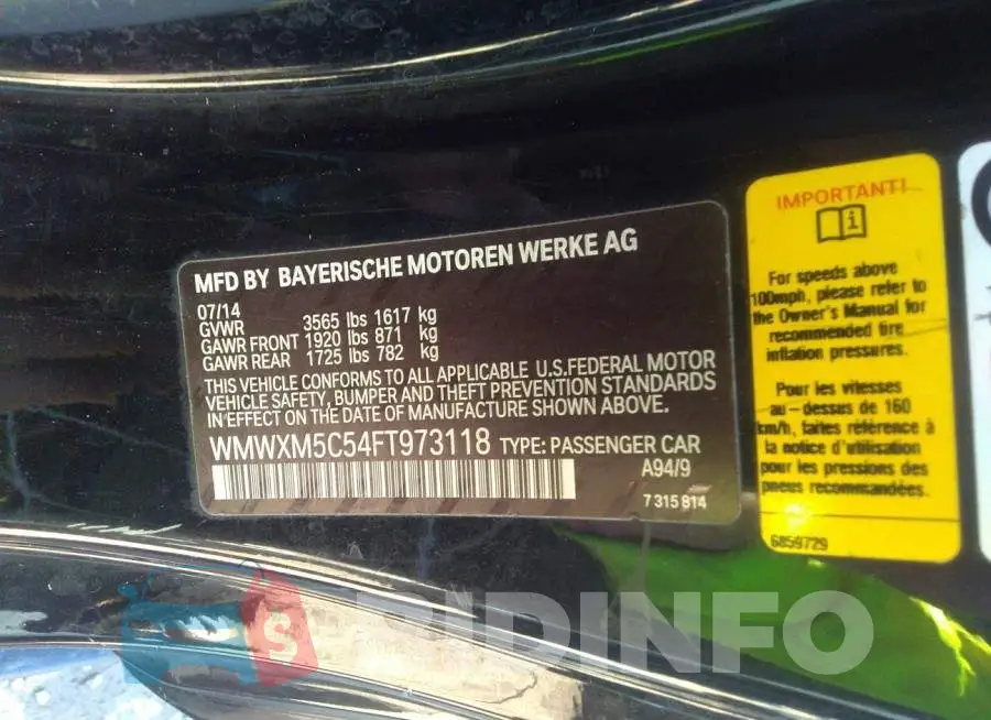 WMWXM5C54FT973118 Photo# 9