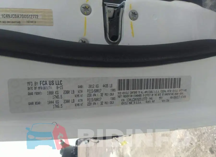 1C4NJCBA7GD512772 Photo# 9