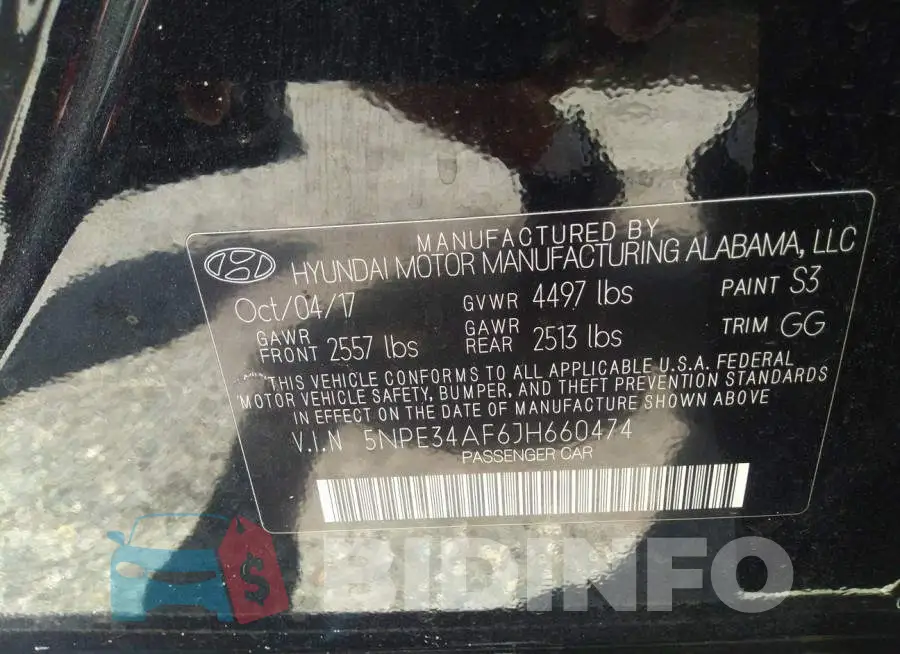 5NPE34AF6JH660474 Photo# 9