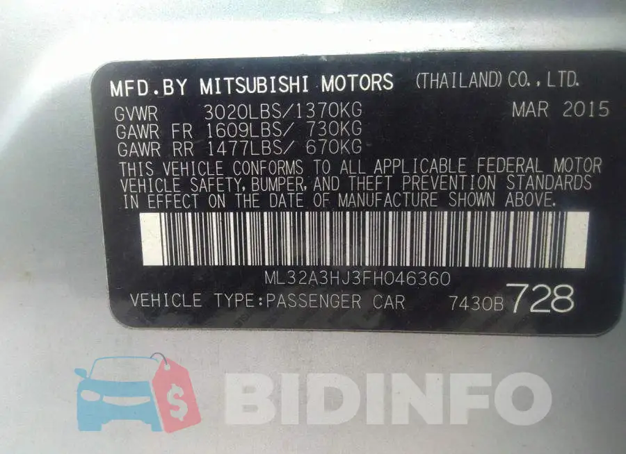 ML32A3HJ3FH046360 Photo# 9
