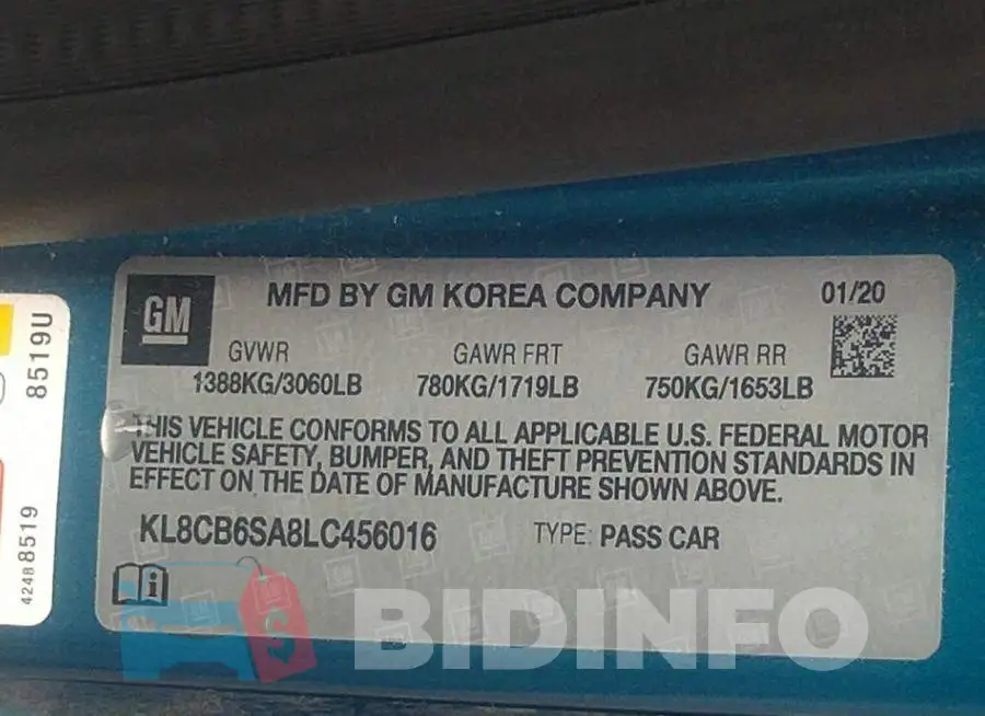 KL8CB6SA8LC456016 Photo# 9