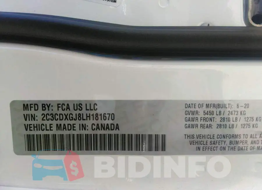 2C3CDXGJ8LH181670 Photo# 9