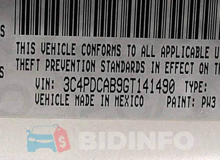 3C4PDCAB9GT141490 Photo# 9