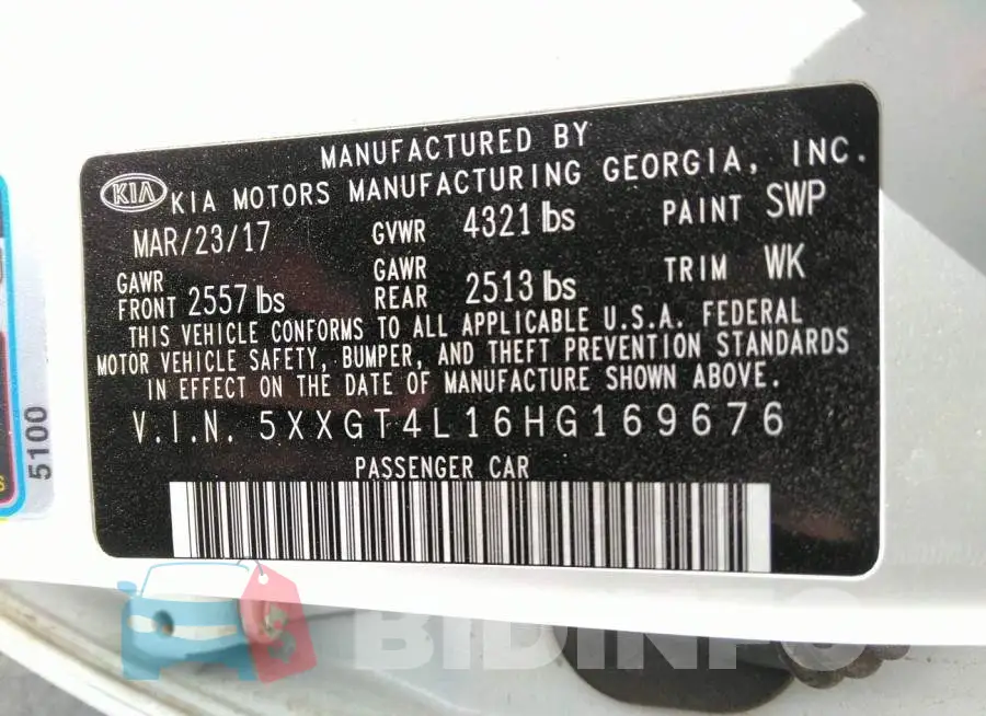 5XXGT4L16HG169676 Photo# 9