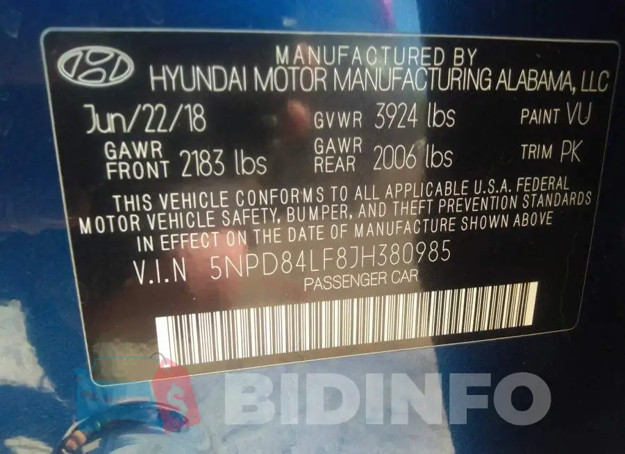 5NPD84LF8JH380985 Photo# 9