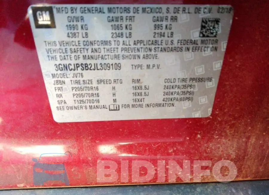 3GNCJPSB2JL309109 Photo# 9