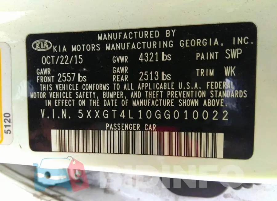 5XXGT4L10GG010022 Photo# 9