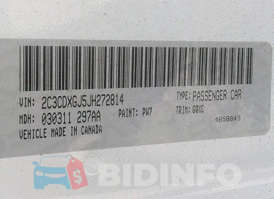 2C3CDXGJ5JH272814 Photo# 9