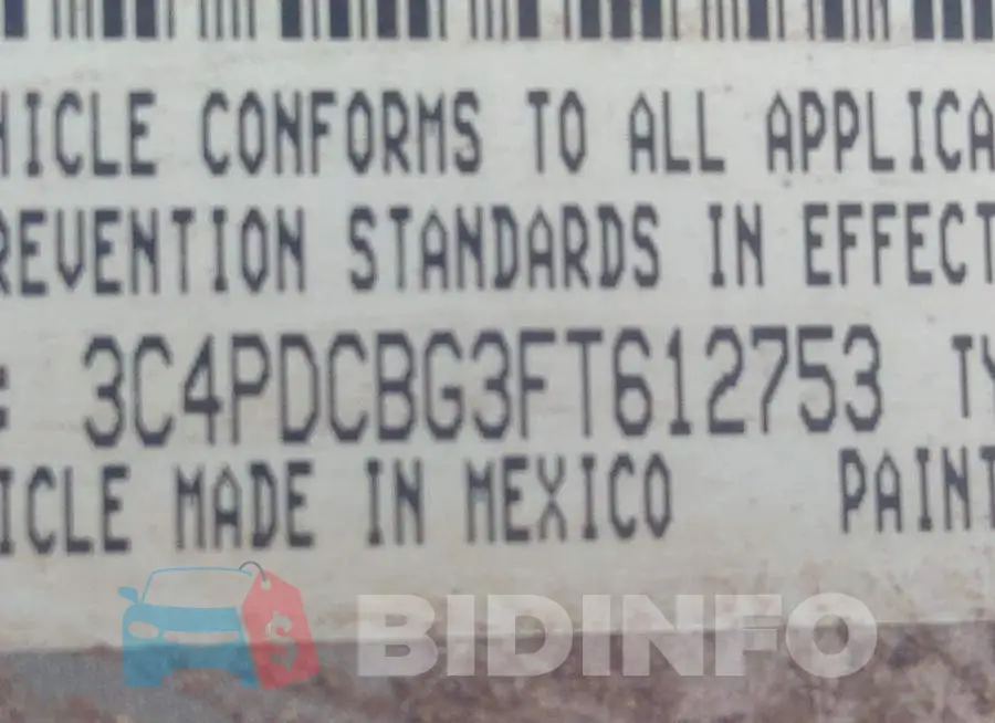 3C4PDCBG3FT612753 Photo# 9