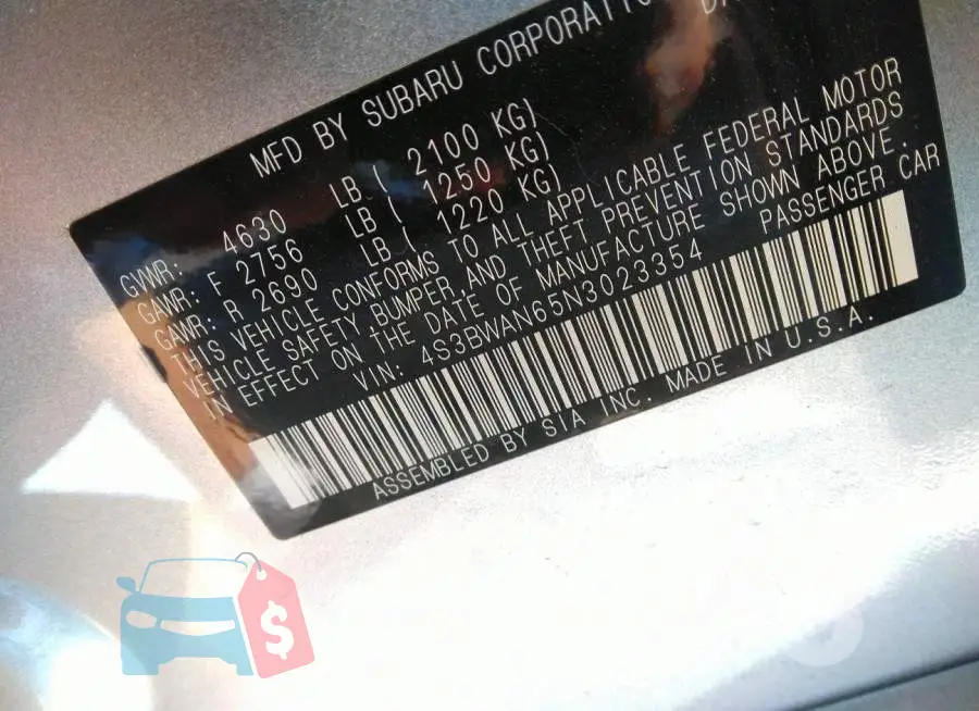 4S3BWAN65N3023354 Photo# 9