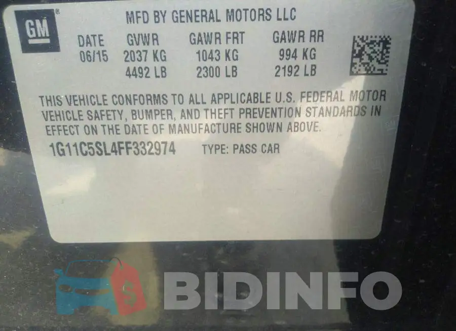 1G11C5SL4FF332974 Photo# 9
