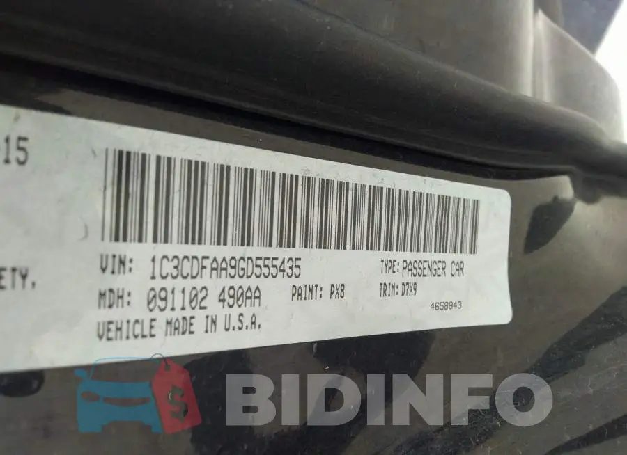 1C3CDFAA9GD555435 Photo# 9