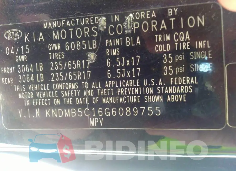 KNDMB5C16G6089755 Photo# 9