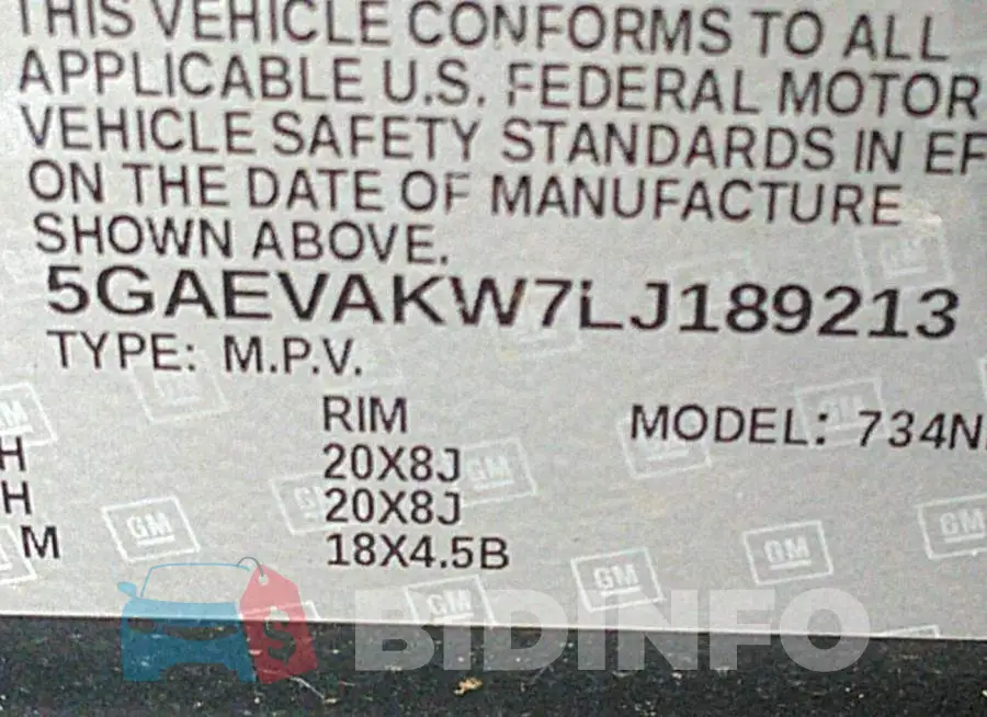 5GAEVAKW7LJ189213 Photo# 9