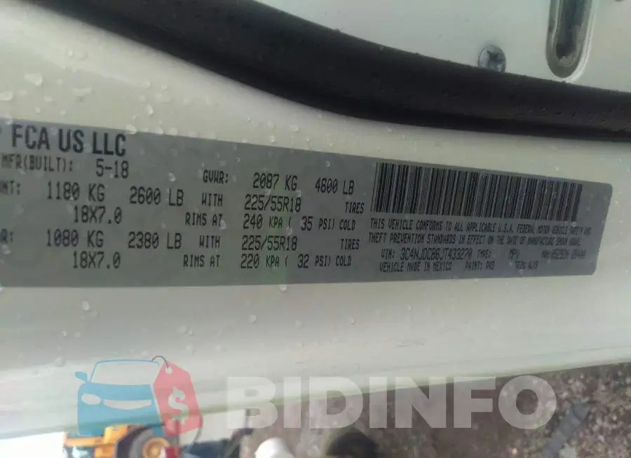 3C4NJDCB6JT433270 Photo# 9