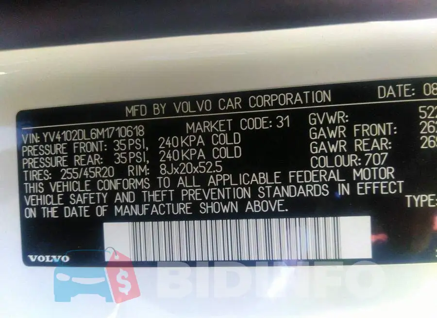 YV4102DL6M1710618 Photo# 9