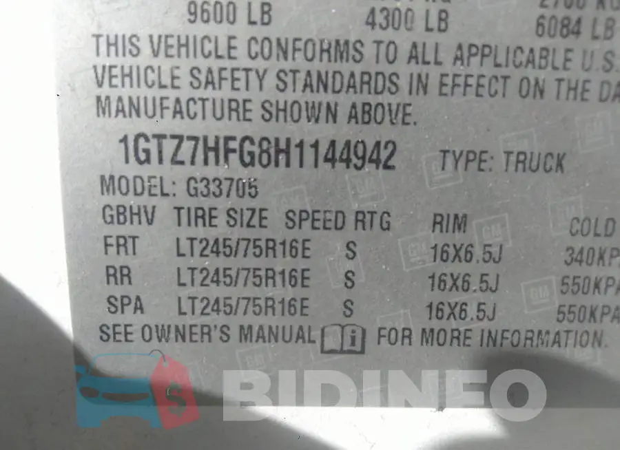 1GTZ7HFG8H1144942 Photo# 9
