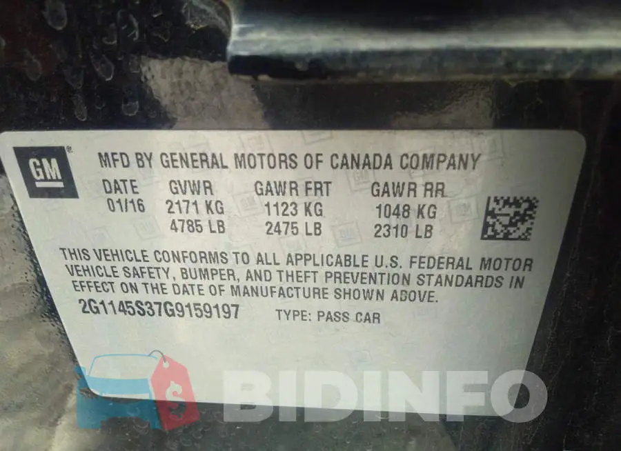 2G1145S37G9159197 Photo# 9