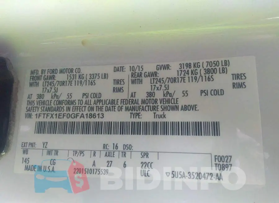 1FTFX1EF0GFA18613 Photo# 9