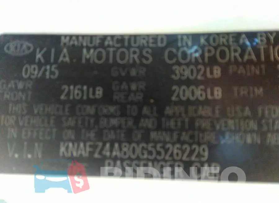 KNAFZ4A80G5526229 Photo# 9