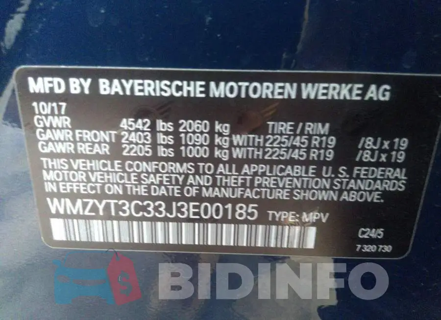 WMZYT3C33J3E00185 Photo# 9