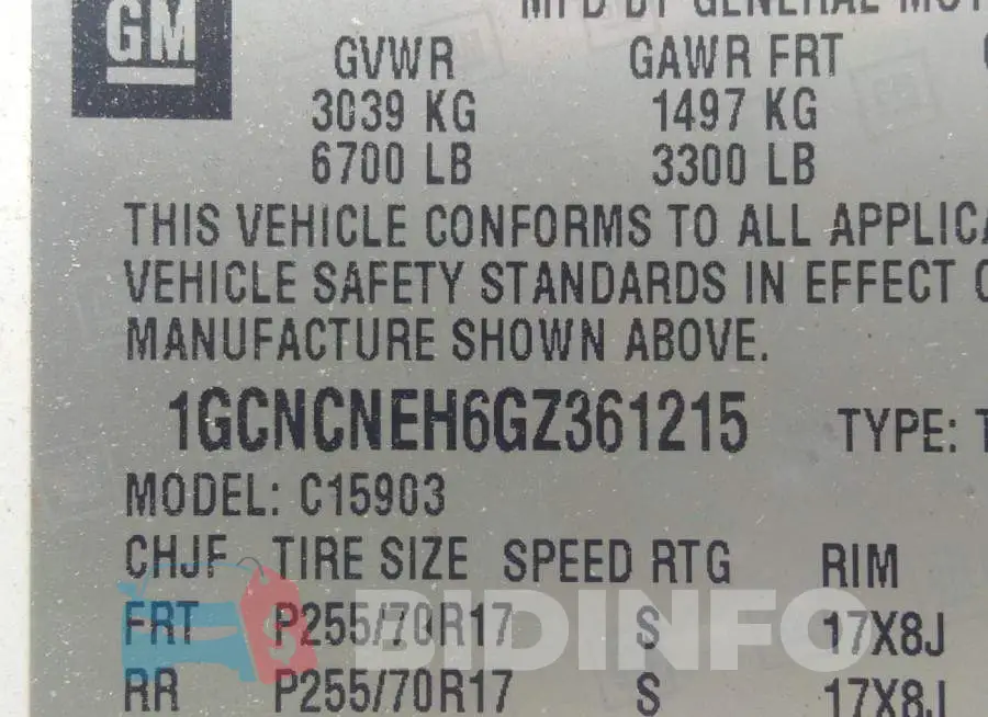 1GCNCNEH6GZ361215 Photo# 9