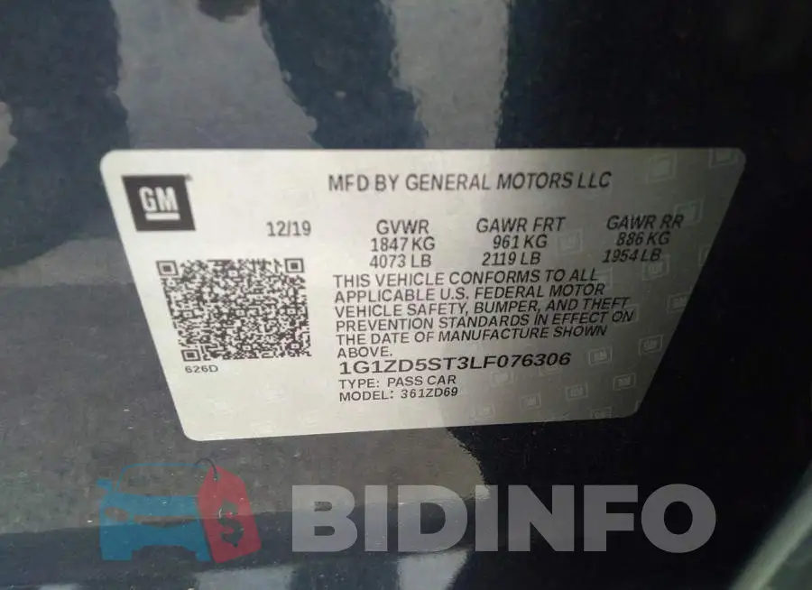 1G1ZD5ST3LF076306 Photo# 9