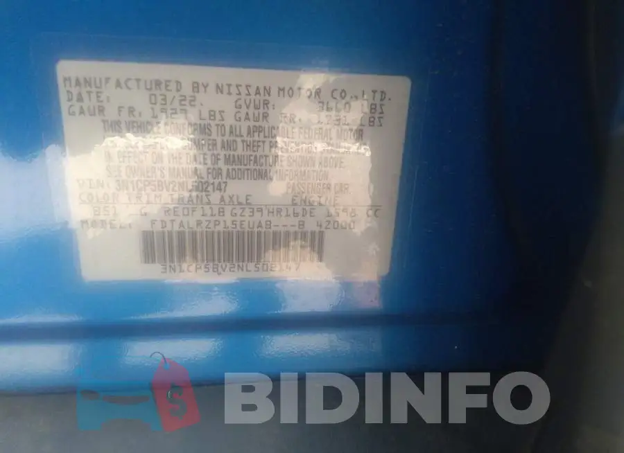 3N1CP5BV2NL502147 Photo# 9