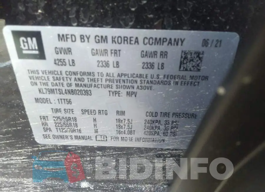 KL79MTSL4NB020393 Photo# 9