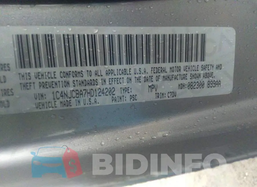 1C4NJCBA7HD124202 Photo# 9