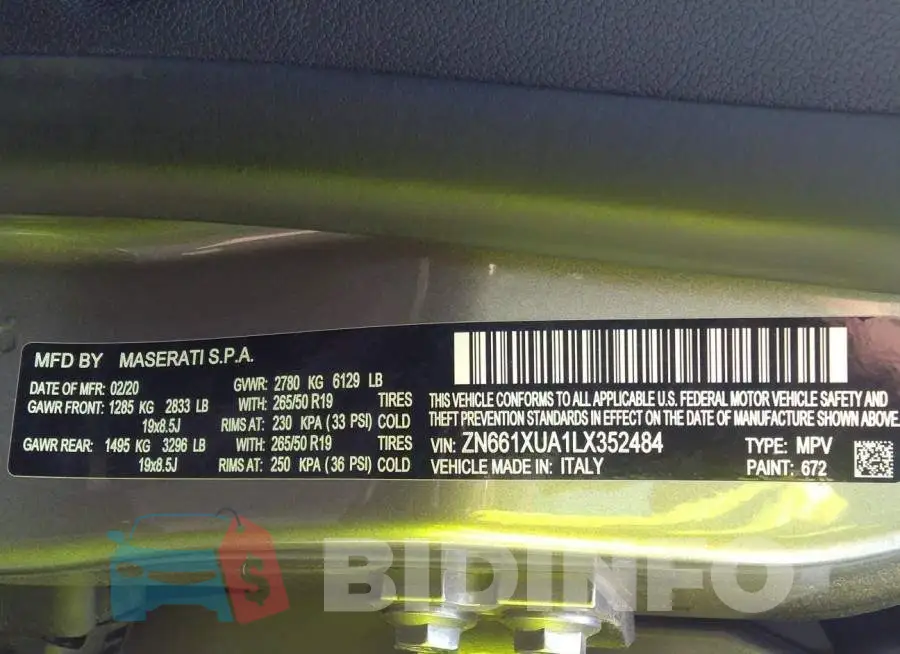 ZN661XUA1LX352484 Photo# 9