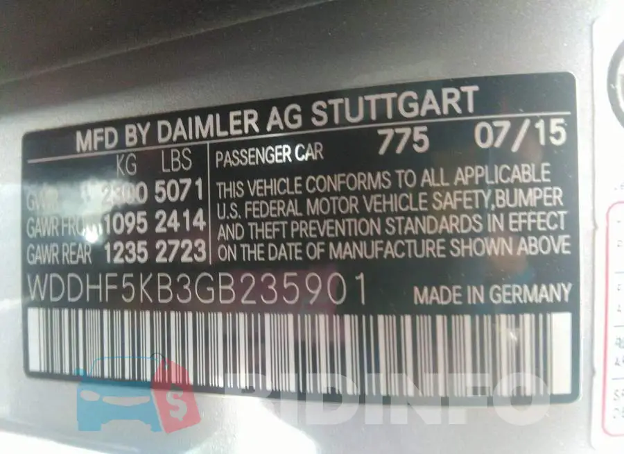 WDDHF5KB3GB235901 Photo# 9