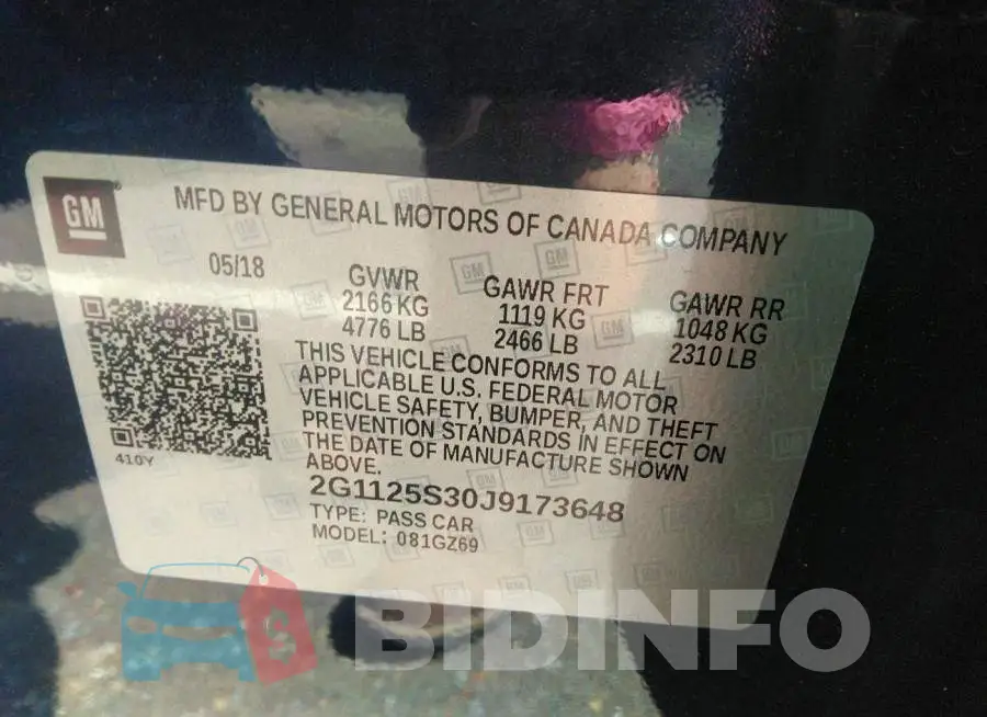 2G1125S30J9173648 Photo# 9