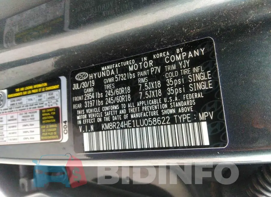 KM8R24HE1LU058622 Photo# 9