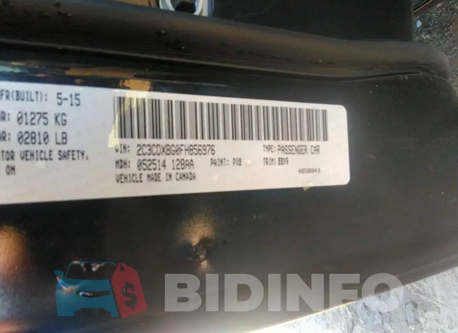 2C3CDXBG0FH856976 Photo# 9