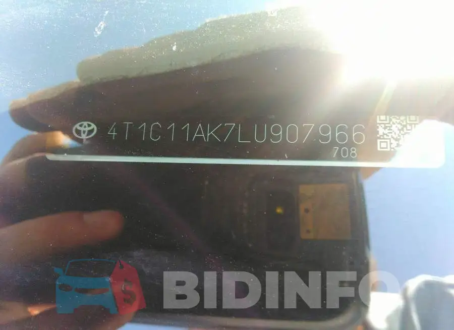4T1C11AK7LU907966 Photo# 9