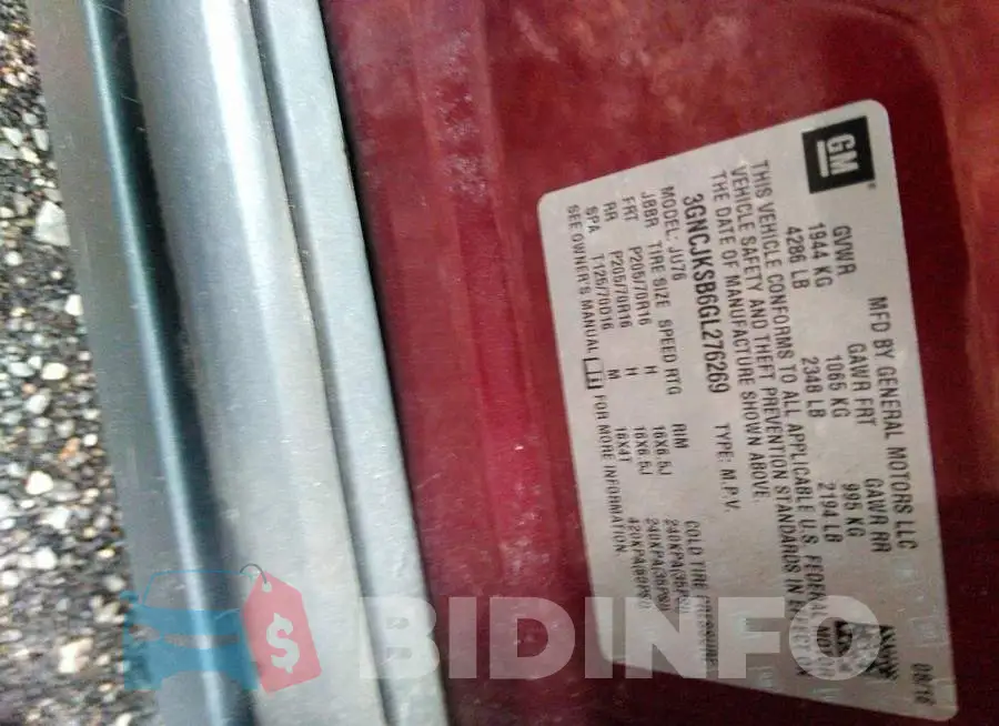 3GNCJKSB6GL276269 Photo# 9