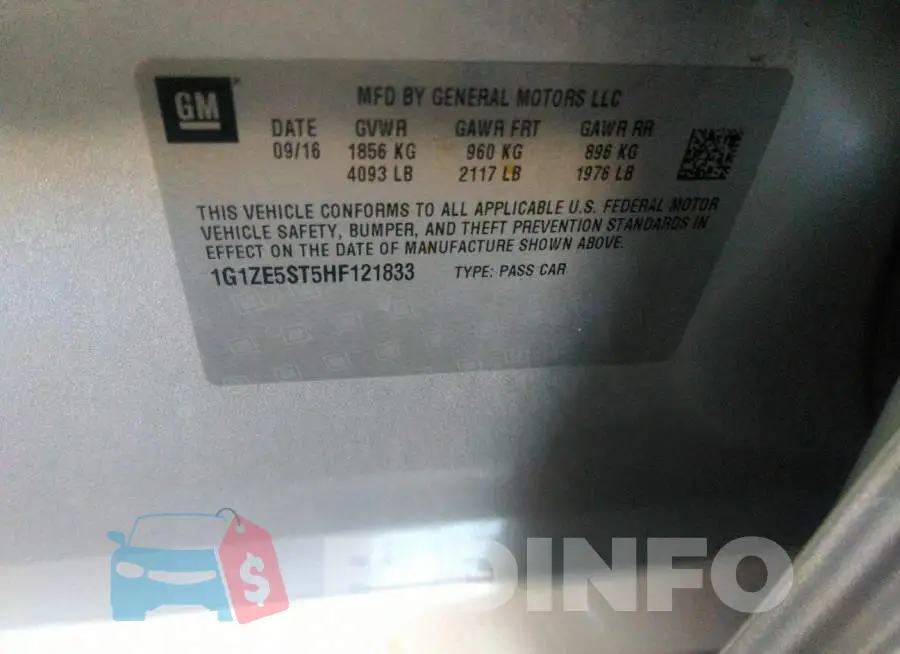 1G1ZE5ST5HF121833 Photo# 9