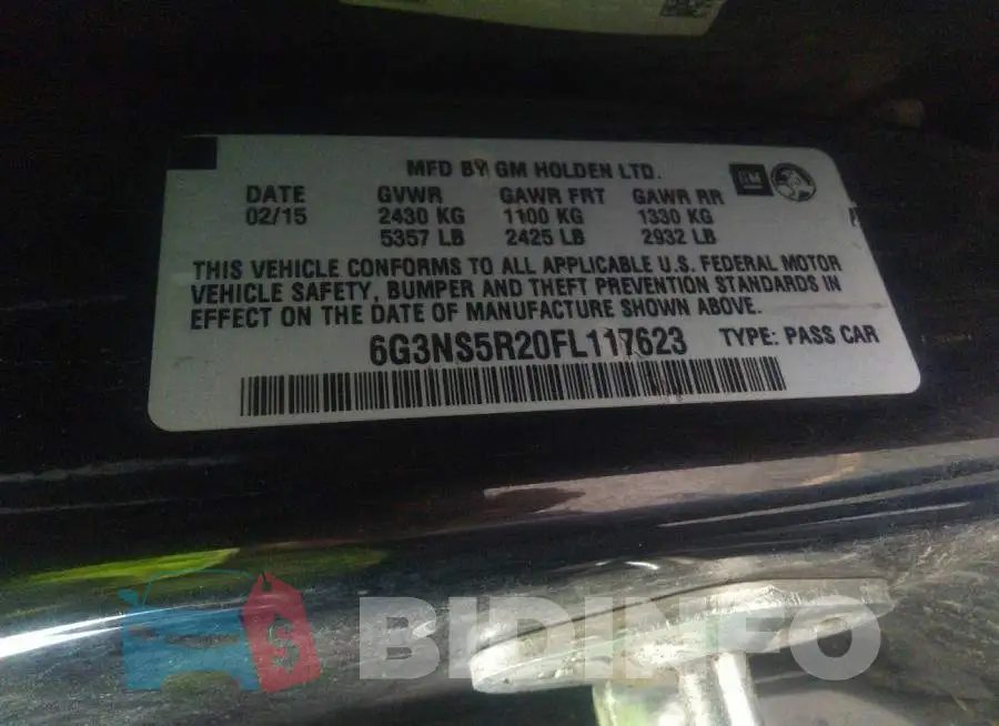 6G3NS5R20FL117623 Photo# 9