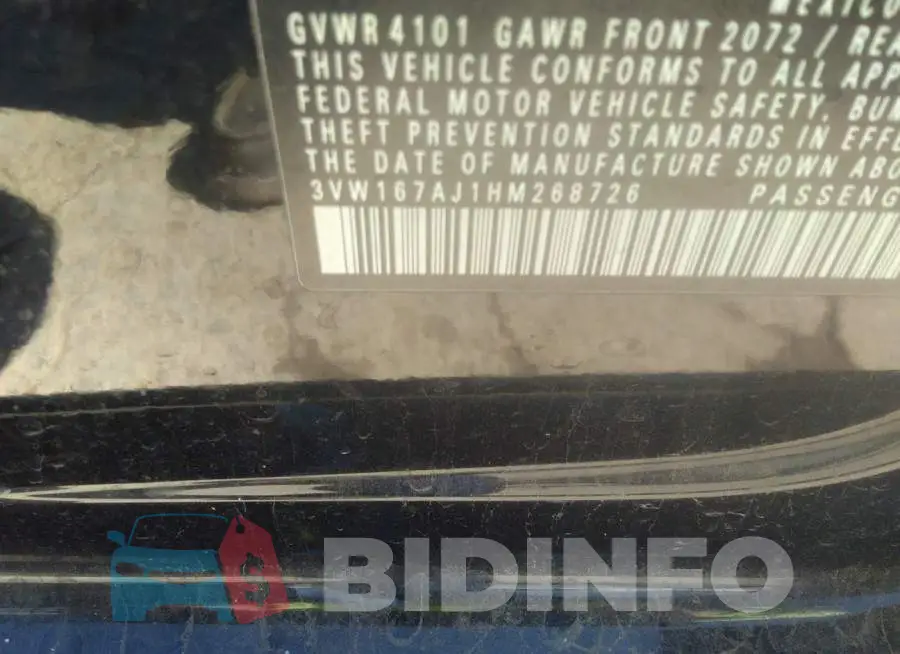 3VW167AJ1HM268726 Photo# 9