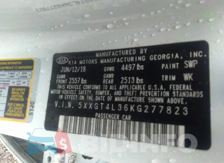 5XXGT4L36KG277823 Photo# 9