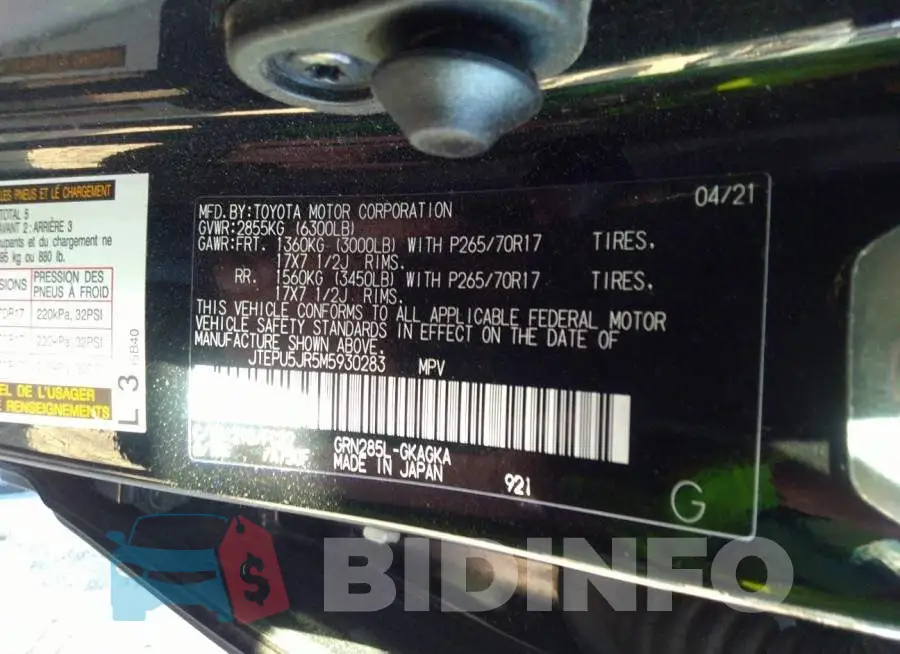 JTEPU5JR5M5930283 Photo# 9