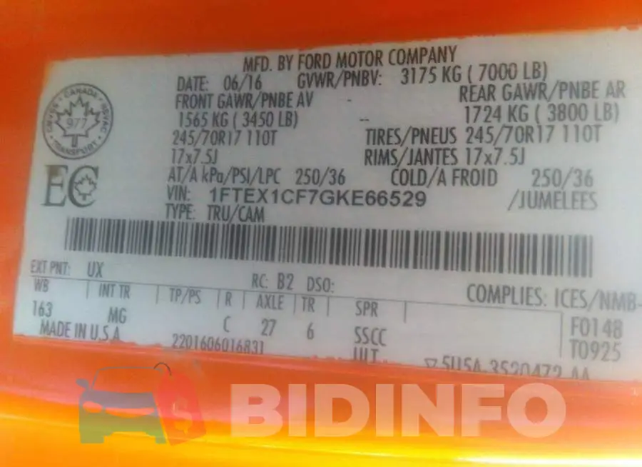 1FTEX1CF7GKE66529 Photo# 9