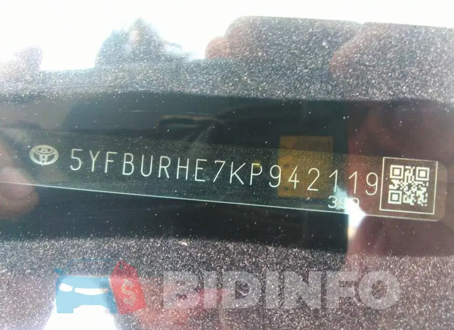 5YFBURHE7KP942119 Photo# 9